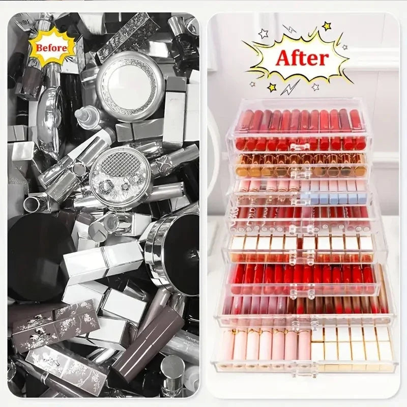 Clear Makeup Organizer Drawers